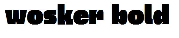 Wosker bold字体