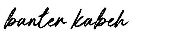 Banter kabeh字体