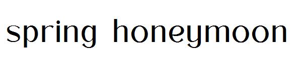 spring honeymoon