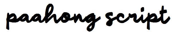 paahong script