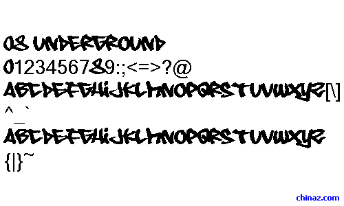 08 Underground字体