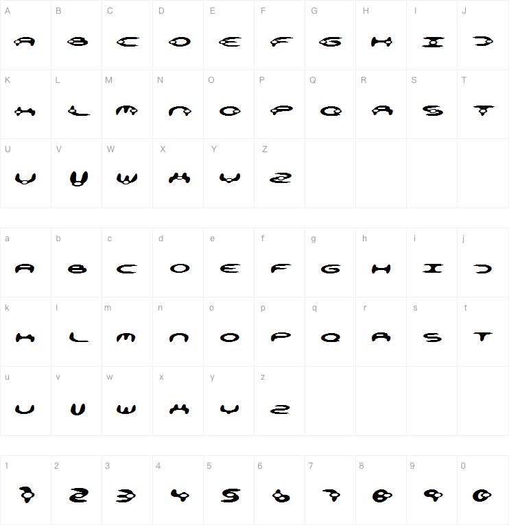 ALIENATIon字体