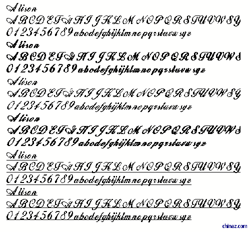 Alison Regular字体