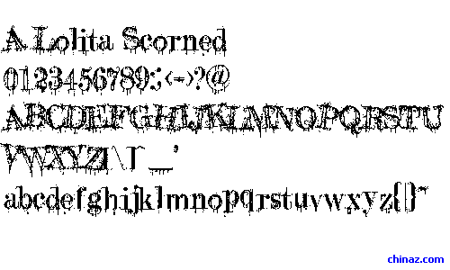 A Lolita Scorned字体