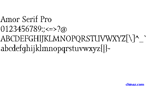 Amor Serif Pro字体