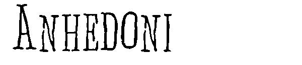 Anhedoni字体
