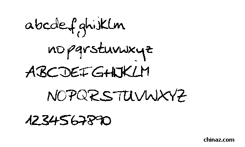 Anke print字体