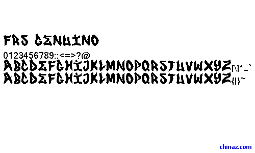 FRS GENUINO字体