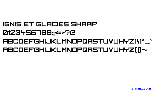 Ignis et Glacies Sharp字体