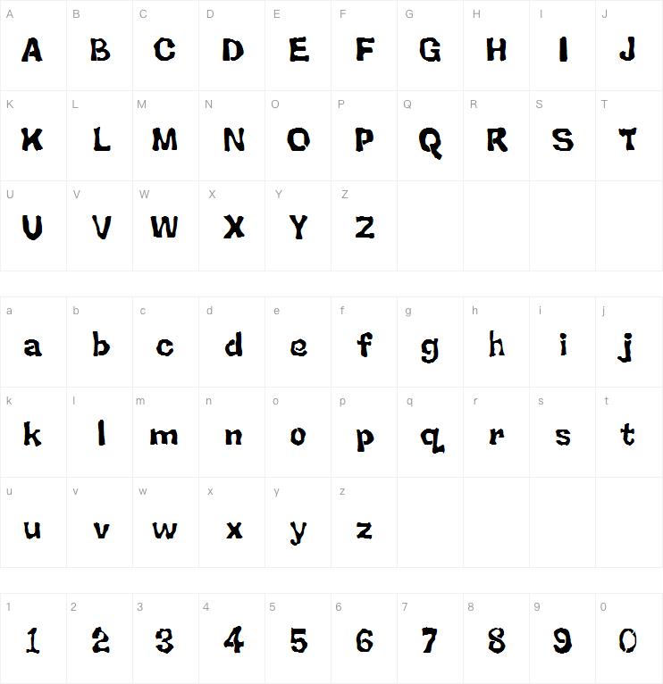 Backsplatter字体