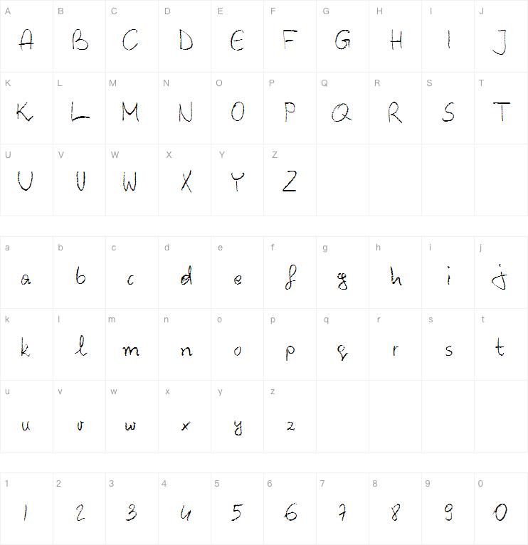 Barbarjowepisanie字体