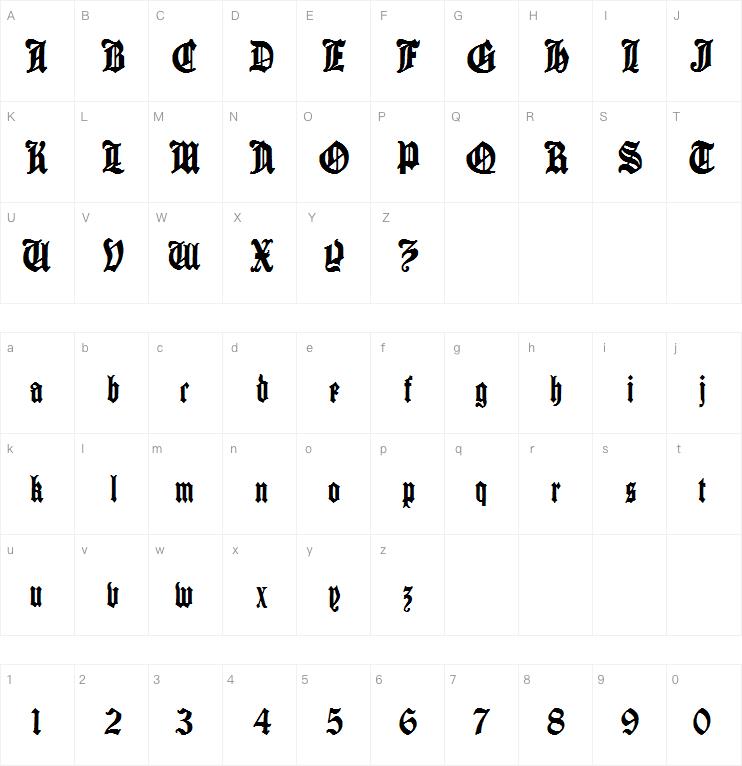 Cantebriggia字体