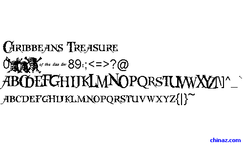 Caribbeans Treasure字体