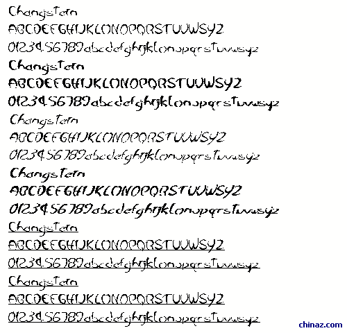 Changstein 字体