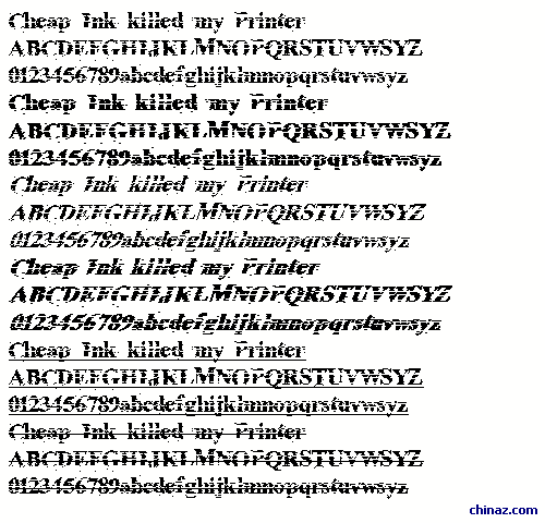 Cheap Ink killed my Printer字体