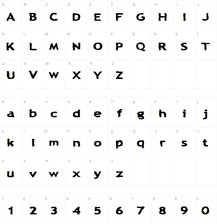 Chunkachip字体