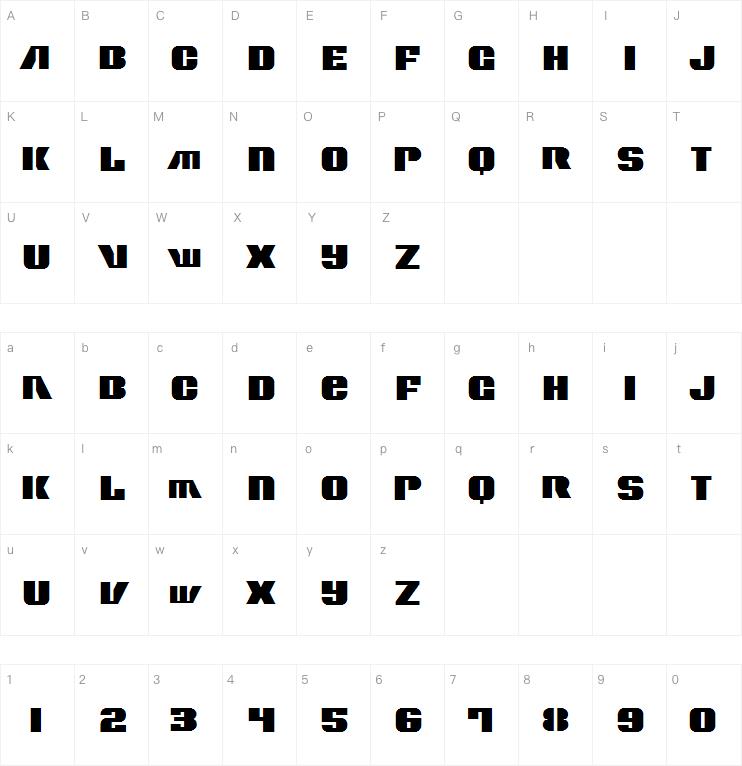 Contourgenerator字体