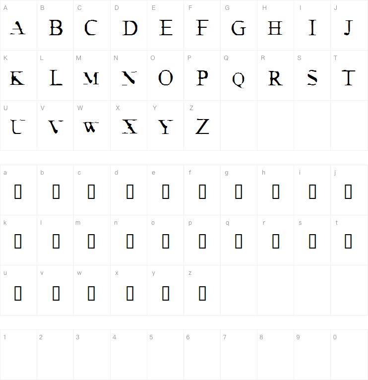 Crackeddendrite字体