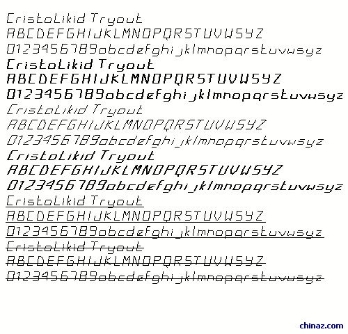 CristoLikid Tryout字体