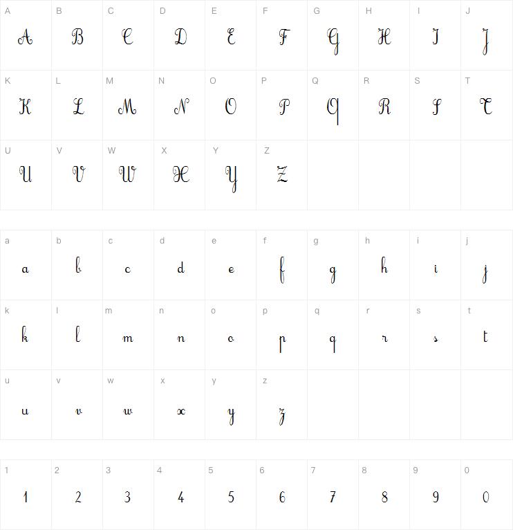 Cursif字体