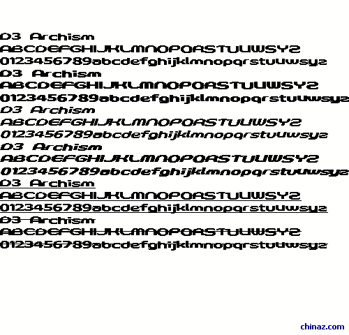 D3 Archism字体