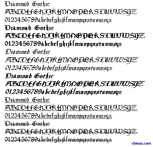 Diamond Gothic字体