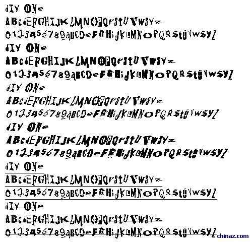 DIY One字体