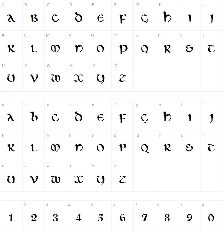 Eltic字体