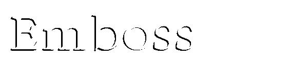 Emboss字体