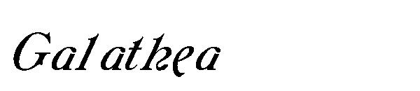 Galathea字体
