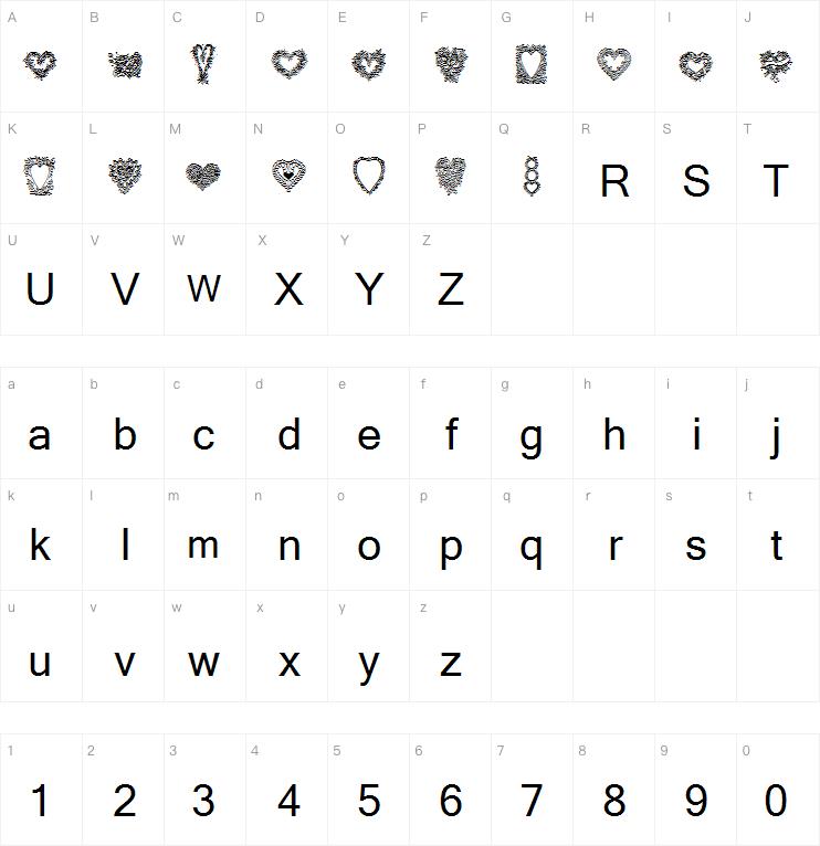 Heartsoflime字体