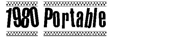 1980 Portable字体