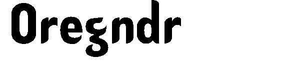 Oregndr字体