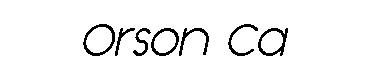 Orson casual字体