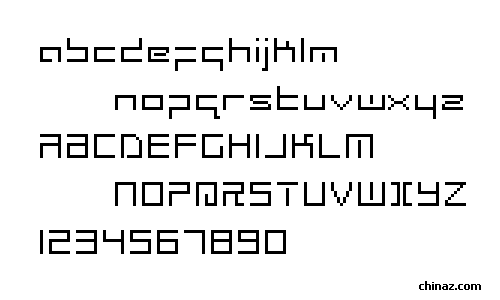 Radiospacebitmap字体