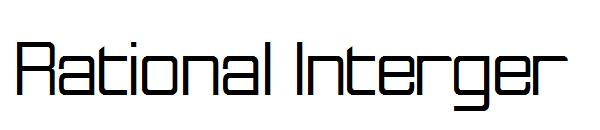 Rational Interger字体
