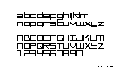 Square head字体