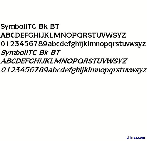 SymbolITC Bk BT字体