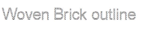 Woven Brick outline字体