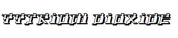 Yytrium Dioxide字体