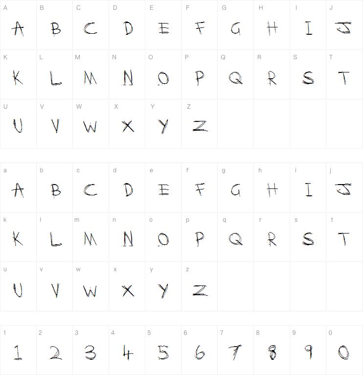 SCRATCHNESSISM字体