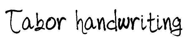 Tabor handwriting