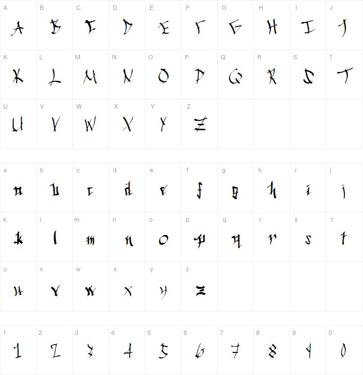 Chinese Calligraphy字体