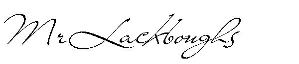 Mr Lackboughs字体