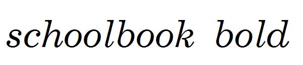 schoolbook bold字体