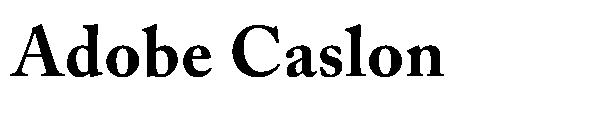 Adobe Caslon字体