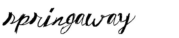 SpringAway字体