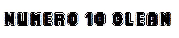 Numero 10 Clean字体