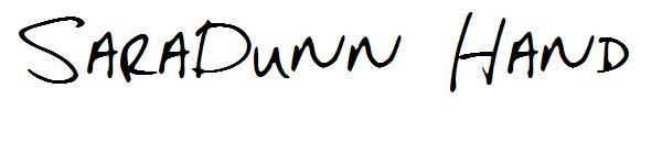 SaraDunn Hand字体