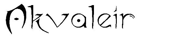 Akvaleir字体